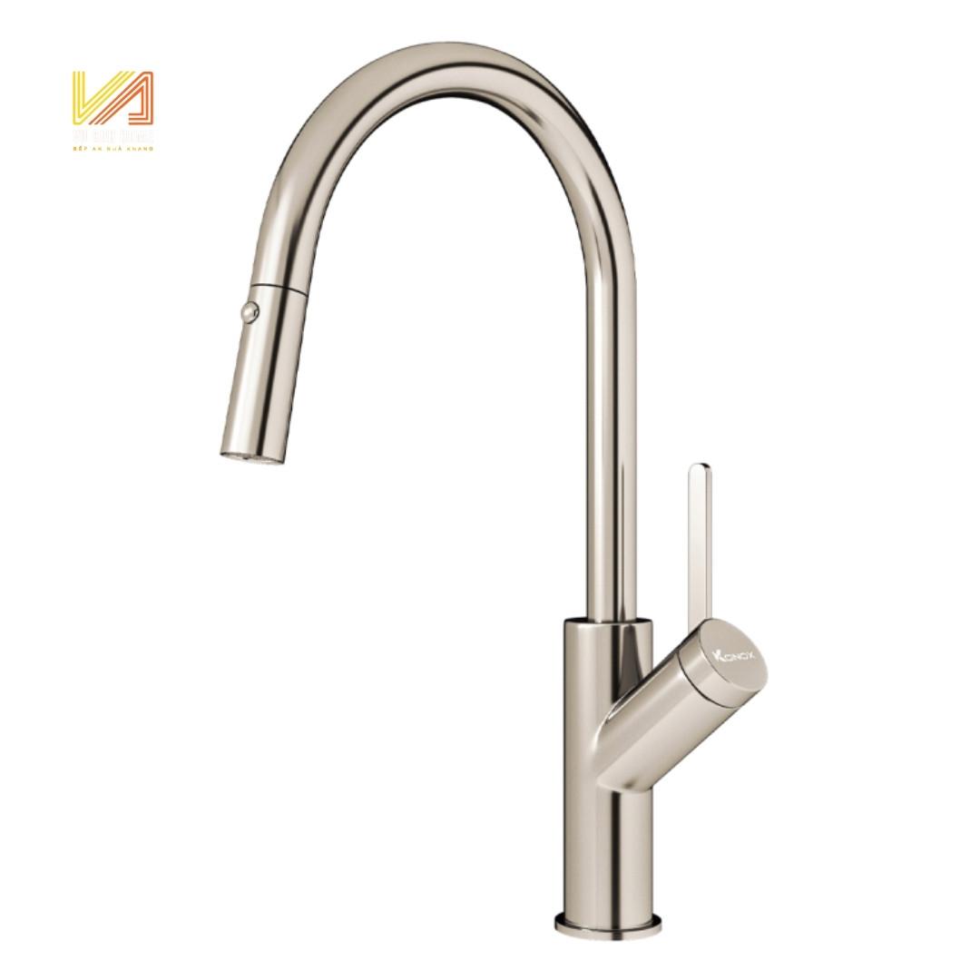 Vòi Rửa Bát Rút Dây Ponte Nickel Konox KN-PONTENICKEL