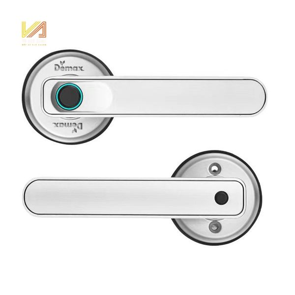 Khóa Vân Tay Dùng Cho Cửa Phòng Demax Màu Bạc SL108SV APP BLUETOOTH