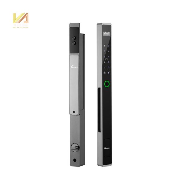 Khóa Thông Minh Demax Màu Xám Nhôm SL808AG CNC REMOT APP WIFI SL808 AG CNC