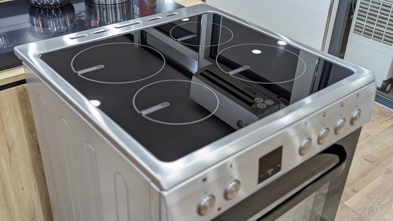 Bếp từ 4 vùng nấu kếp hợp nướng liền lò Kaff KF-FRT6604IN