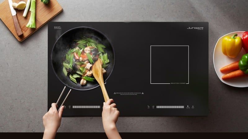 Bếp từ kết hợp hồng ngoại 2 vùng nấu Junger ID-16