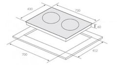 Bếp từ đôi 2 vùng nấu Eurosun EU-T708PRO