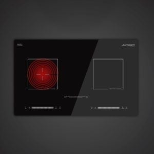 Bếp từ kết hợp hồng ngoại 2 vùng nấu Junger ID-16