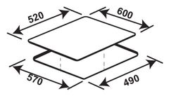 Bếp từ kết hợp hồng ngoại 3 vùng nấu Kaff KF-SQ5463I Fabio