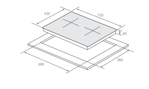 Bếp từ đôi 2 vùng nấu Eurosun EU-T758