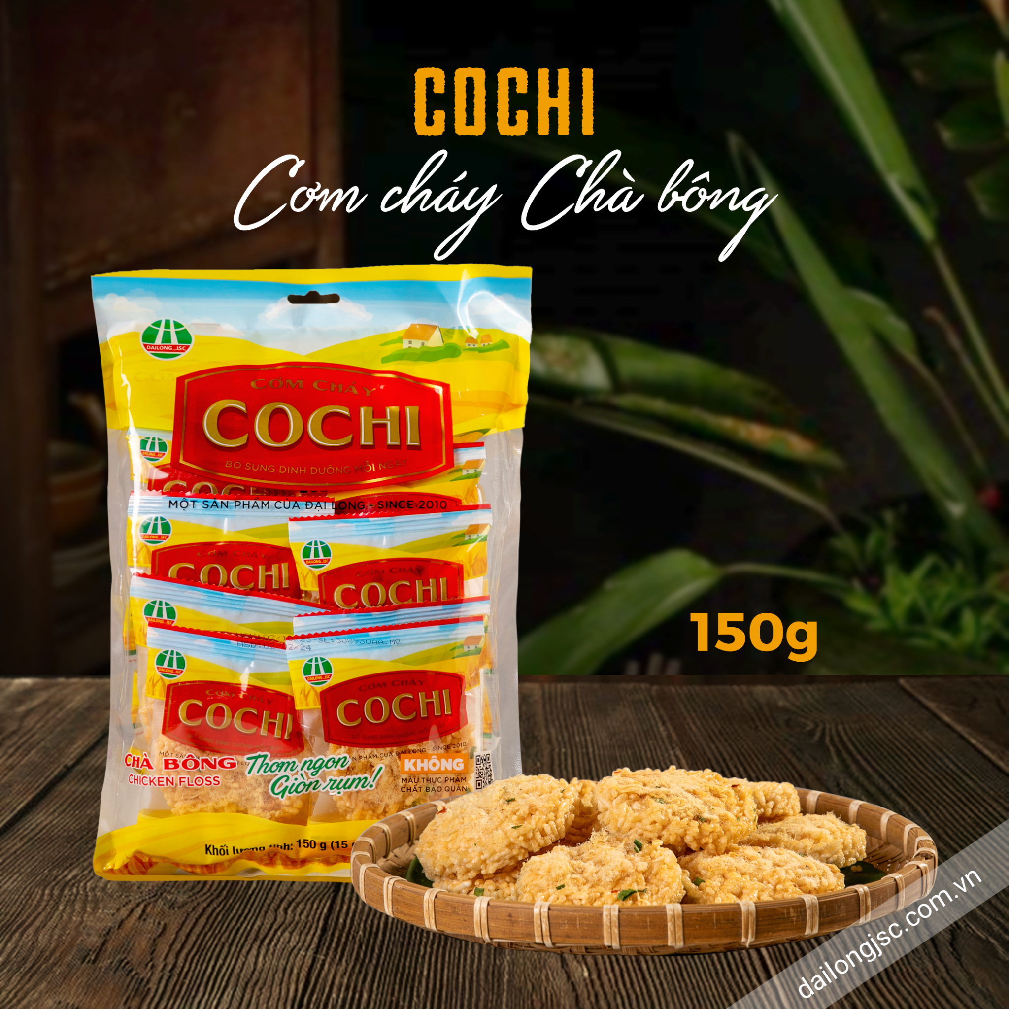  Cơm cháy Cochi chà bông 15 g - Túi 150 g 