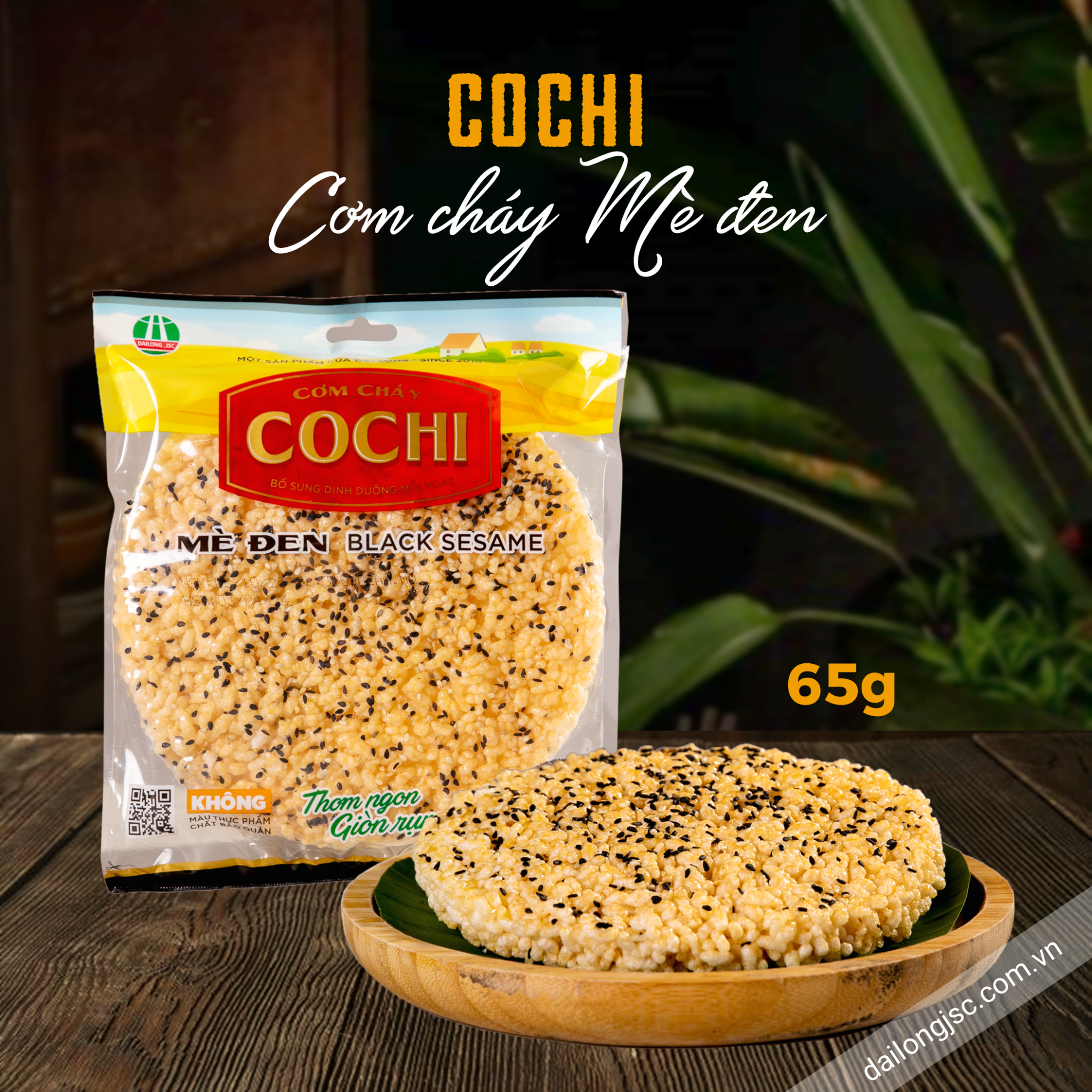  Cơm cháy Cochi mè đen 65 g 