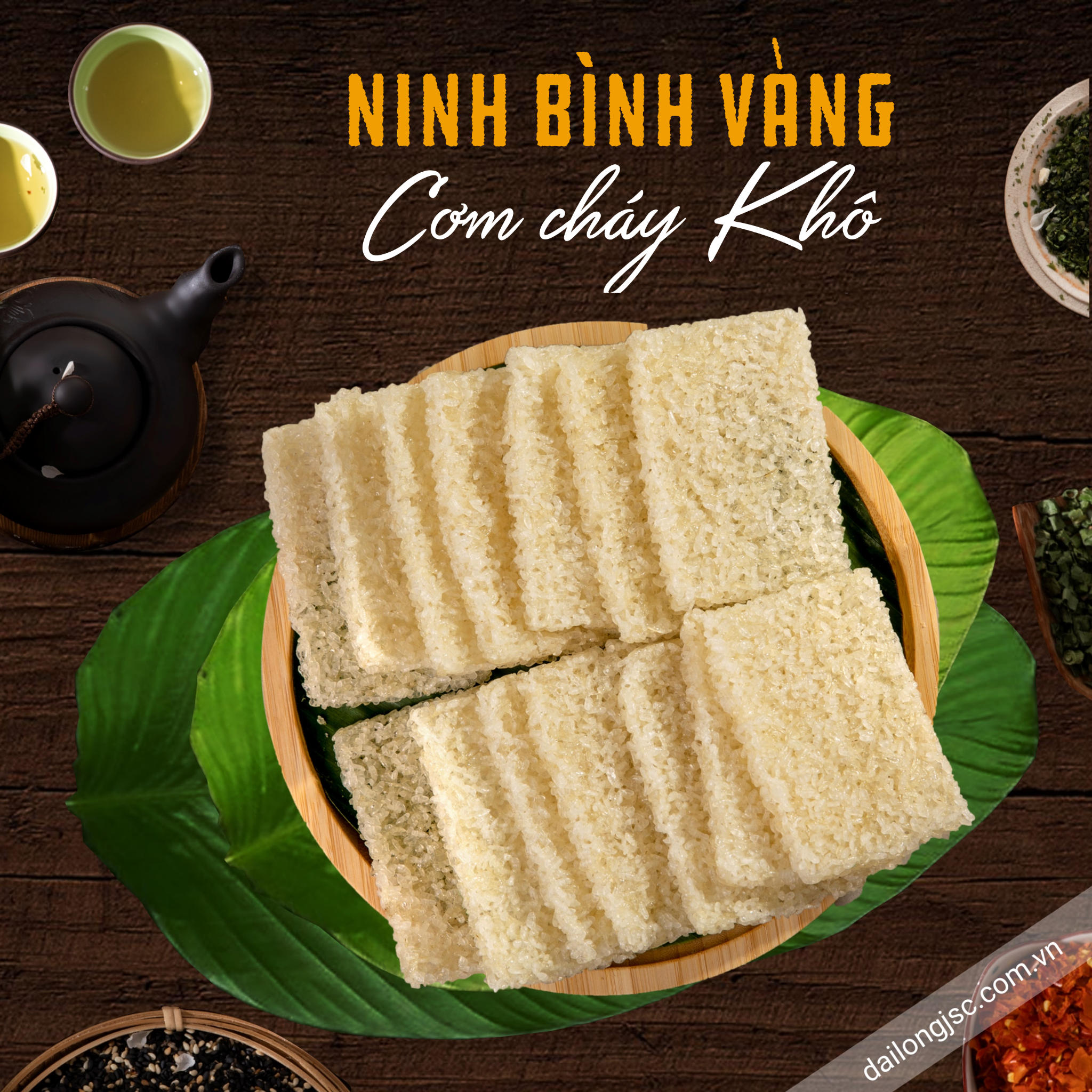  Cơm cháy Ninh Bình Vàng khô 800 g 