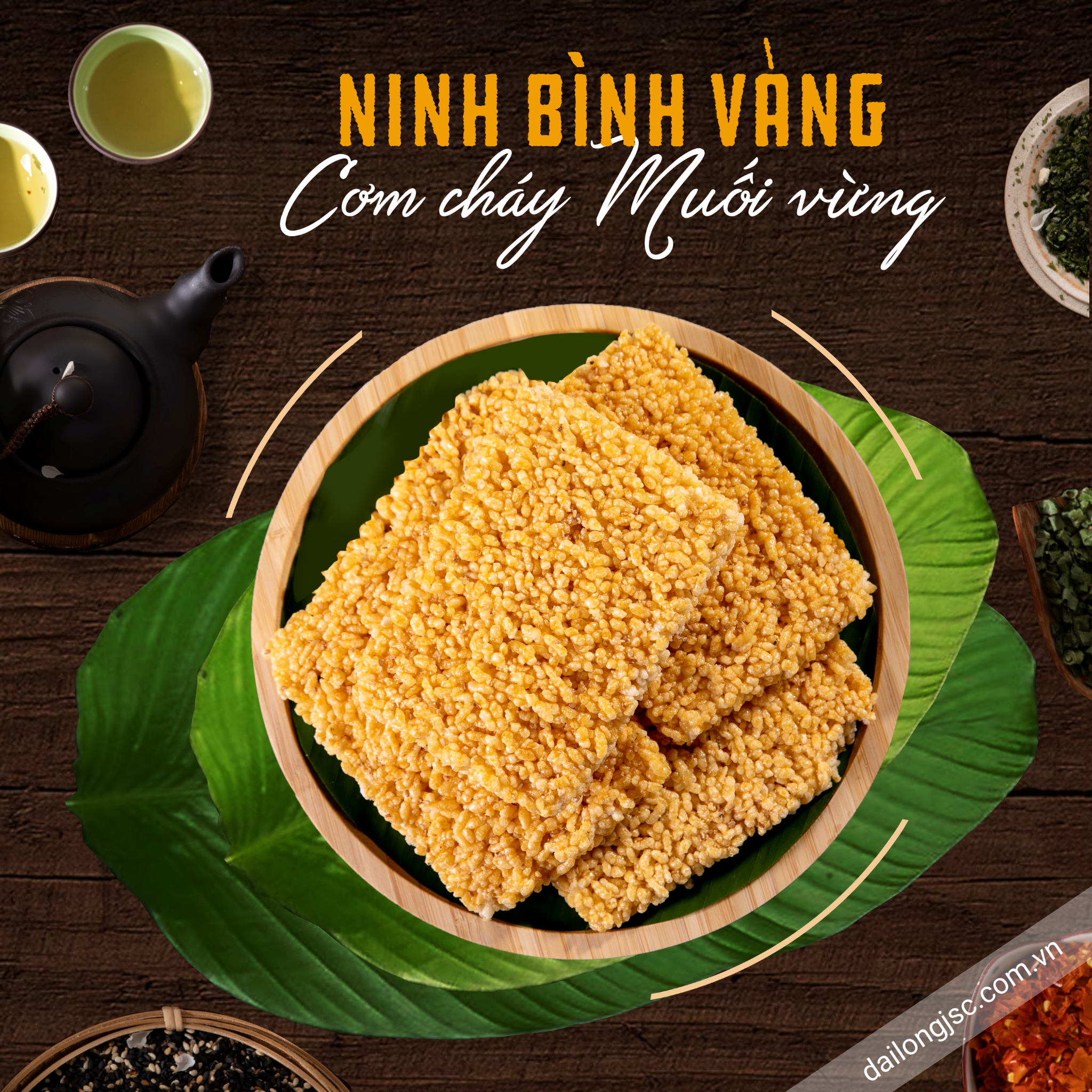  Cơm cháy Ninh Bình Vàng muối vừng 250g 