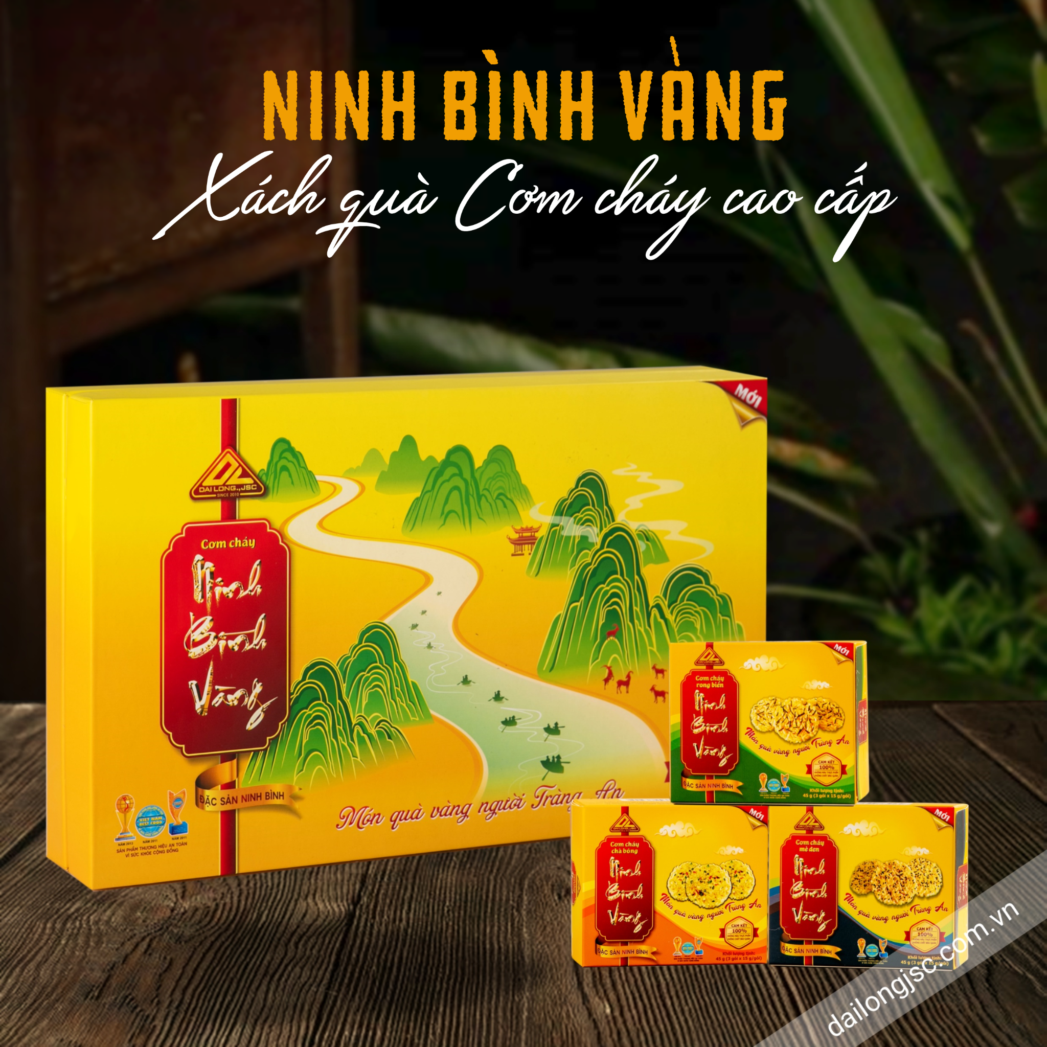  Xách quà Ninh Bình Vàng cao cấp 