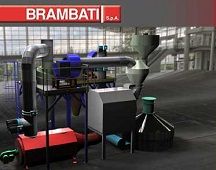 Máy chế biến rang xay cà phê Brambati