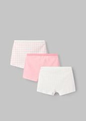 Set 3 Quần Chip Đùi Cotton Bé Gái Trắng Phối Hồng (Ngẫu Nhiên)
