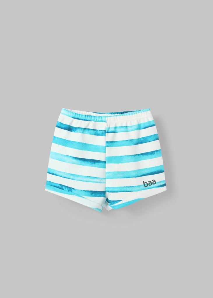 Quần Short Sơ Sinh Bé Trai Trắng Sọc Xanh