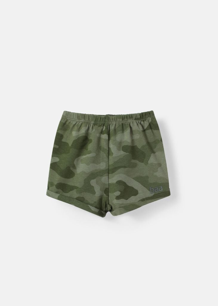Quần Short Sơ Sinh Bé Trai Xanh Camo