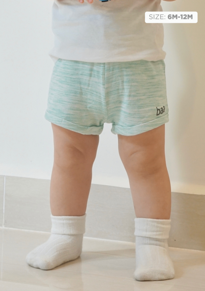 Quần Short Sơ Sinh Bé Trai Xanh Lá Xược