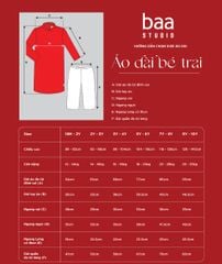 Rồng Rắn Lên Mây - Set Áo Dài Thêu Cao Cấp Bé Trai Be