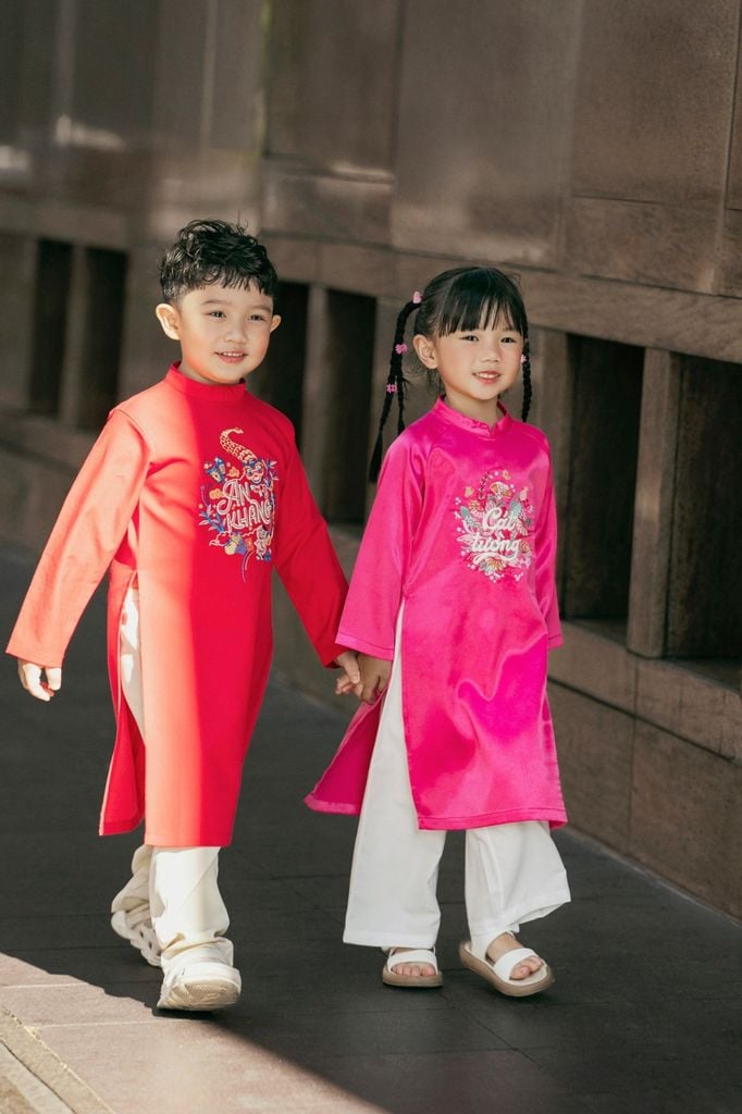 An Khang - Set Áo Dài Thêu Cao Cấp Bé Trai Đỏ