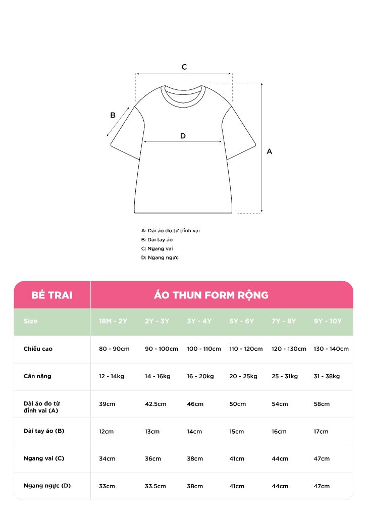 Áo Thun Form Rộng Bé Trai 210gsm Xanh Thêu Logo 02