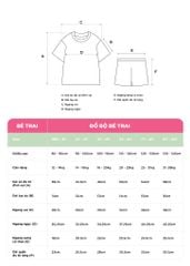 Đồ Bộ Ngắn Tay Bé Trai Xám Cá Mập Summer