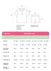 Đồ Bộ Ngắn Tay Bé Trai Kem Capybara Summer