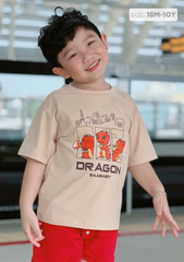 Áo Thun Form Rộng Bé Trai 210gsm Be Little Dragon