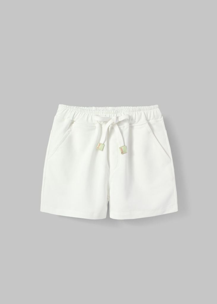 Quần Short Thun Bé Trai Trắng Kem 04