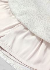 Chân Váy Quần Bé Gái Kem Kim Sa Trắng Lấp Lánh