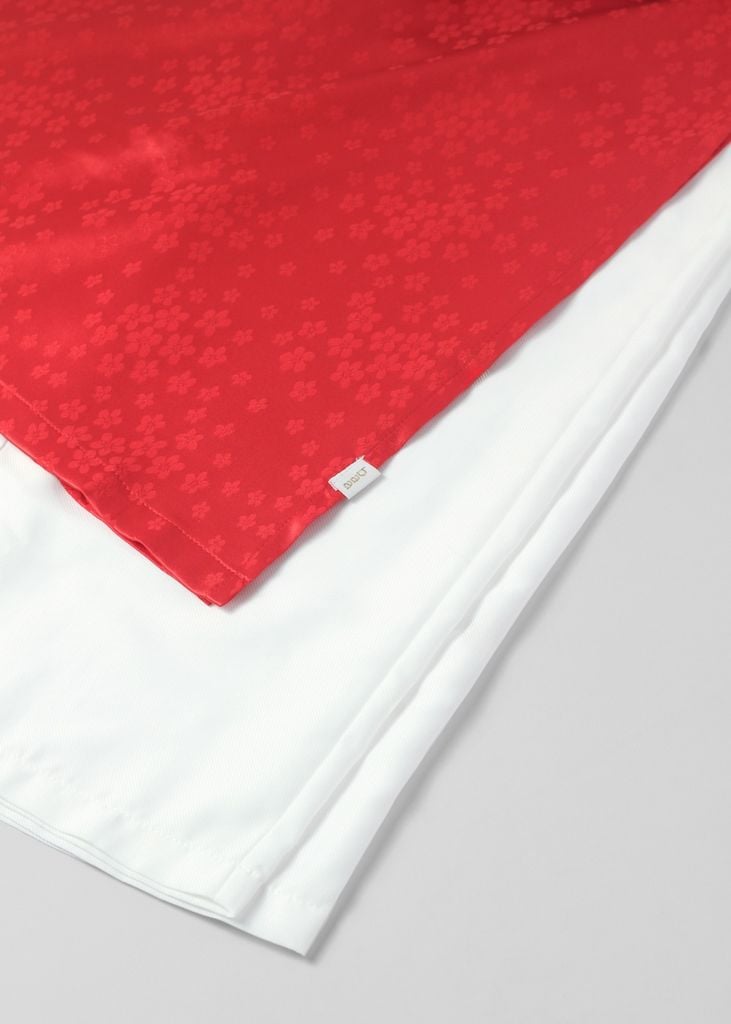 Hoa Quả - Set Áo Dài Thêu Cao Cấp Bé Gái Đỏ