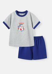 Đồ Bộ Ngắn Tay Bé Trai Xám Cá Mập Summer