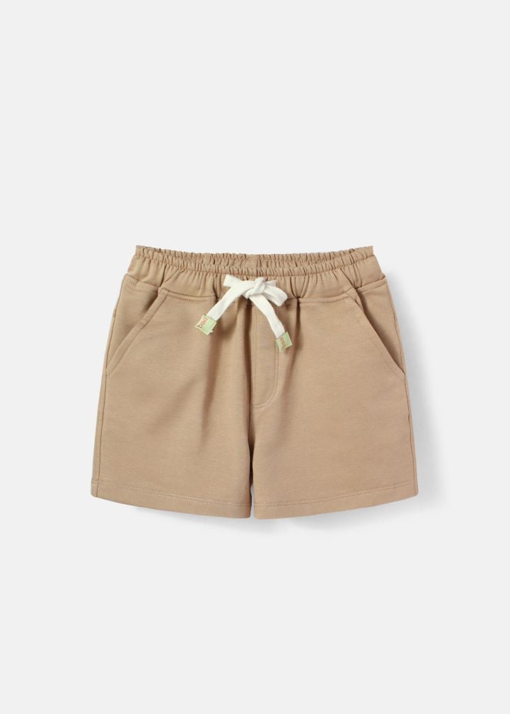 Quần Short Thun Bé Trai Nâu Nhạt