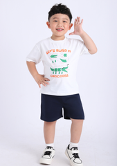 Quần Short Khakis Bé Trai Navy 02