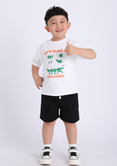 Quần Short Khakis Bé Trai Đen