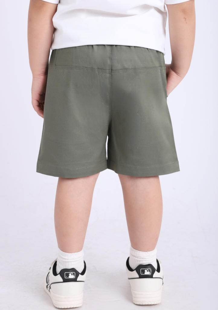 Quần Short Khakis Bé Trai Xanh Rêu