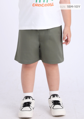 Quần Short Khakis Bé Trai Xanh Rêu