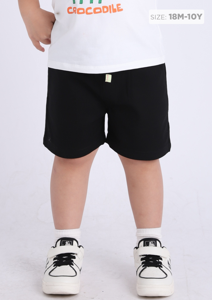 Quần Short Khakis Bé Trai Đen
