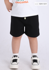 Quần Short Khakis Bé Trai Đen