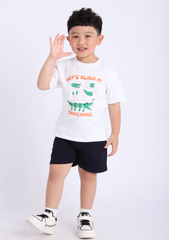 Quần Short Thun Bé Trai Xanh Đen