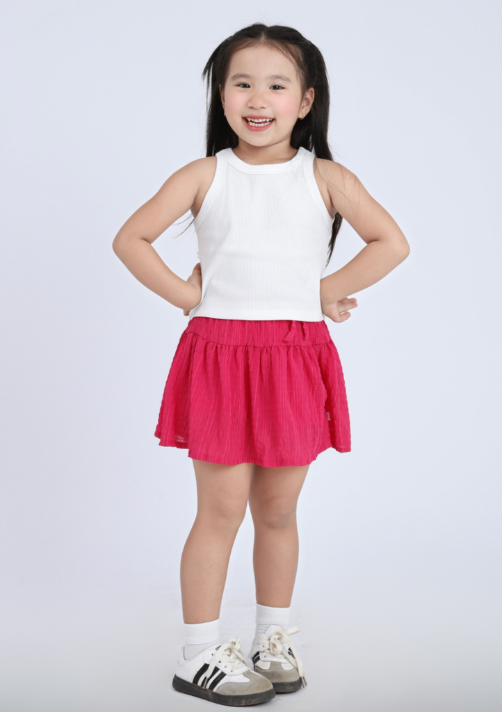 Chân Váy Quần Bé Gái Kate Kiểu Hồng