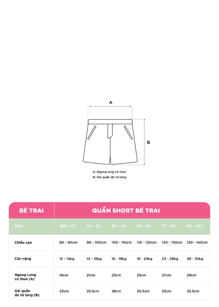 Quần Short Khakis Bé Trai Trắng Kem 05