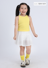 Áo Thun Ba Lỗ Gân Bé Gái Vàng