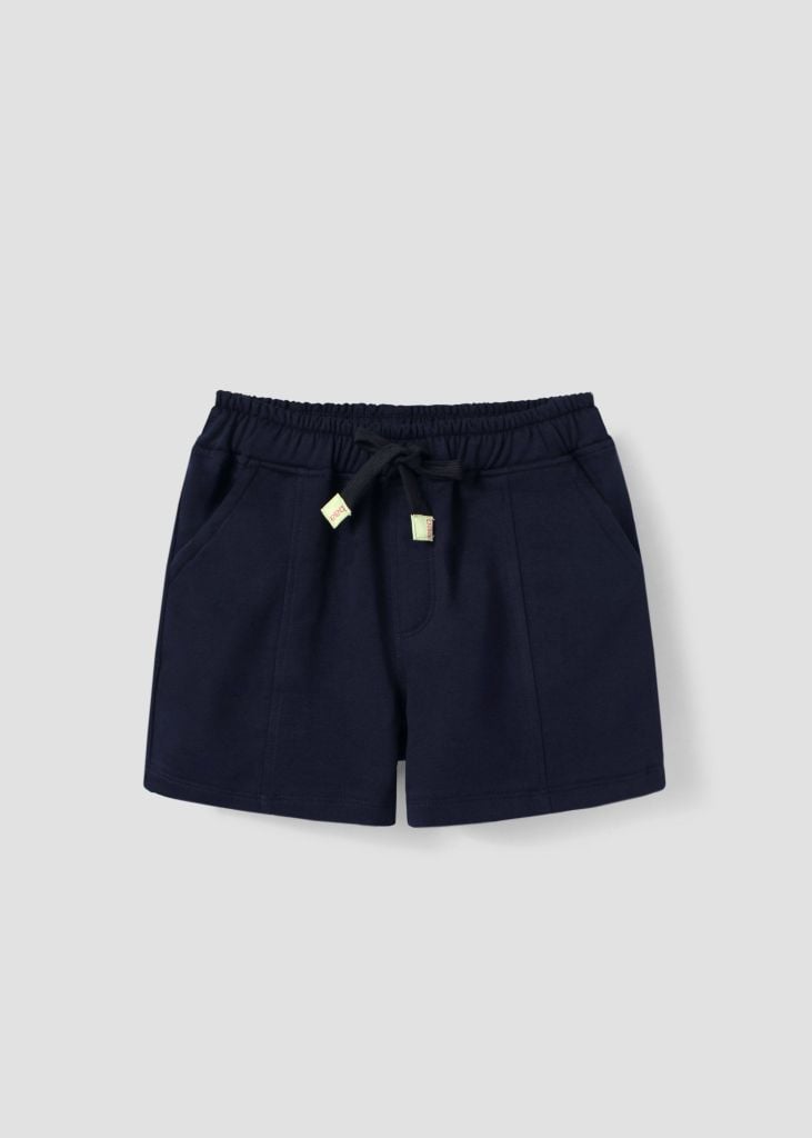 Quần Short Thun Diễu Chỉ Bé Trai Navy