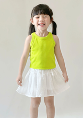Áo Thun Ba Lỗ Gân Bé Gái Xanh Bơ