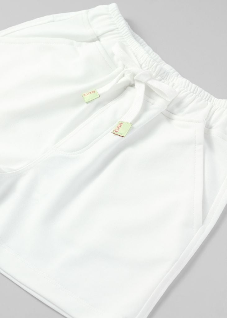 Quần Short Thun Bé Trai Trắng Kem 04