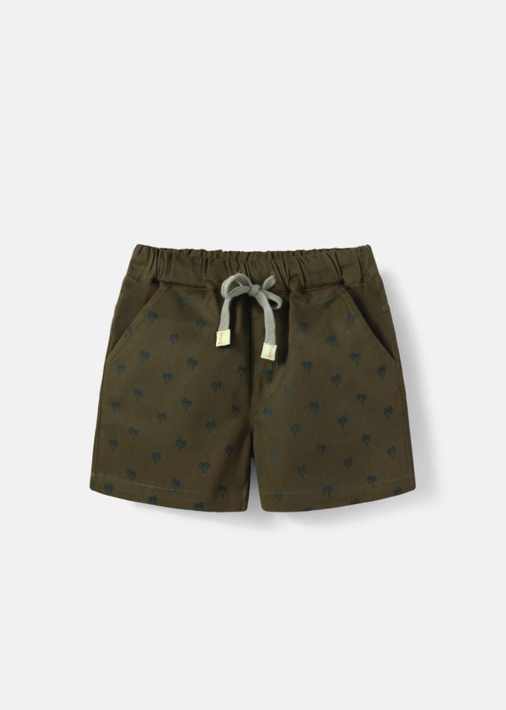 Quần Short Khakis Bé Trai Xanh Rêu Cây Dừa
