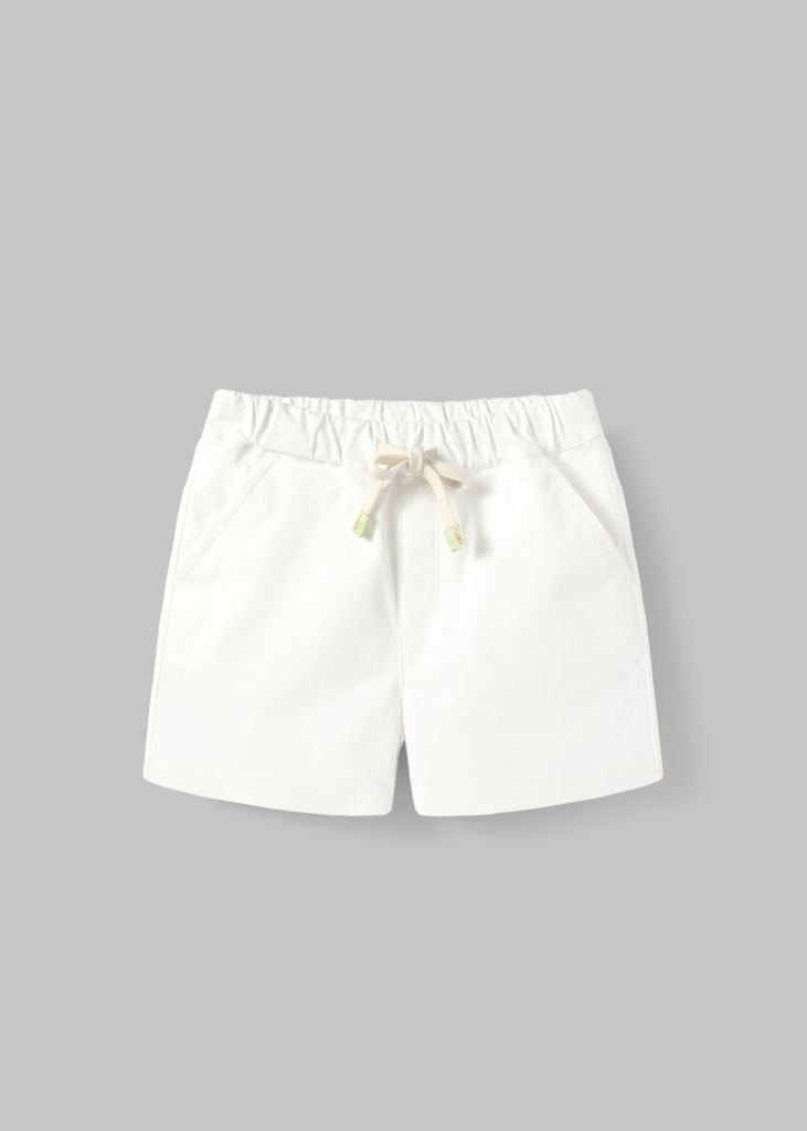 Quần Short Khakis Bé Trai Trắng Kem 06