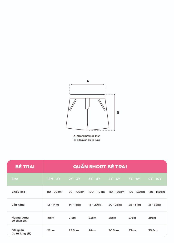 Quần Short Khakis Bé Trai Navy 03