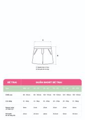 Quần Short Khakis Bé Trai Trắng Kem Mỏ Neo