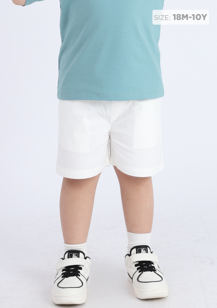 Quần Short Khakis Bé Trai Trắng Kem 06