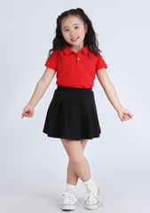 Chân Váy Quần Xếp Ly Bé Gái Đen 05