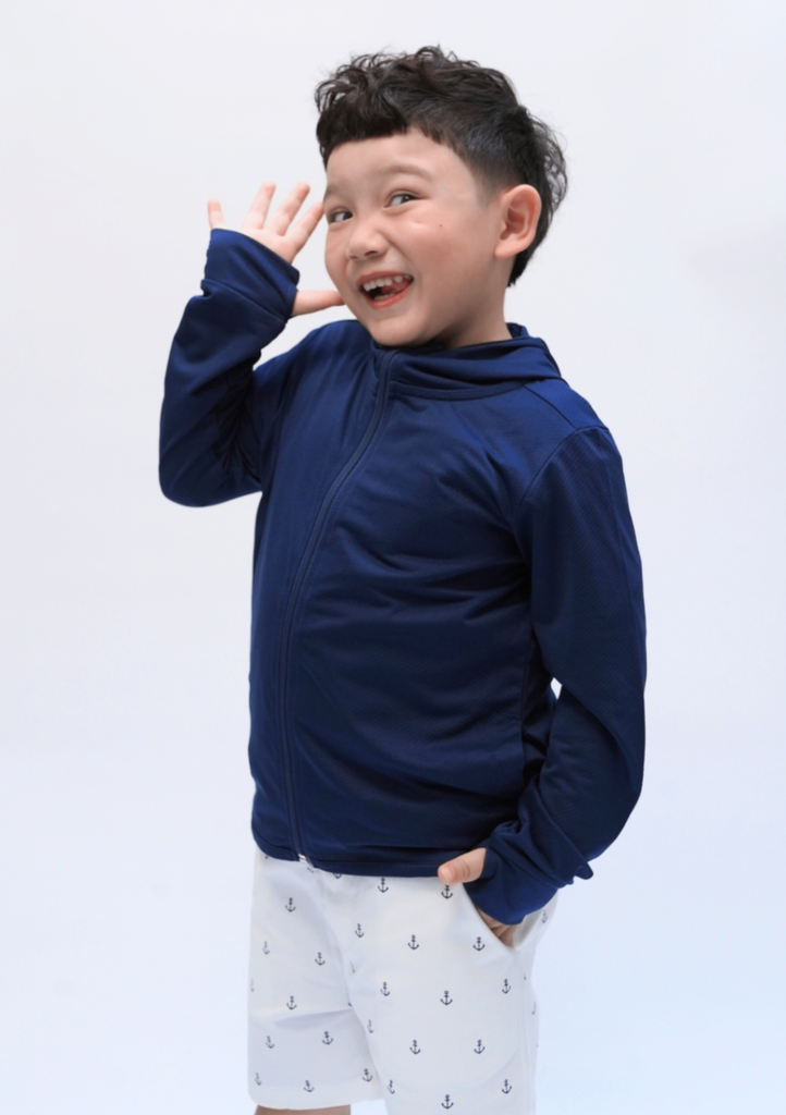 Áo Khoác Chống Nắng Tia UV Bé Trai Navy